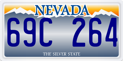 NV license plate 69C264