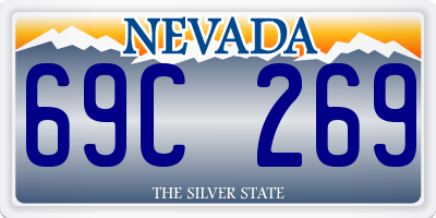 NV license plate 69C269