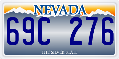 NV license plate 69C276