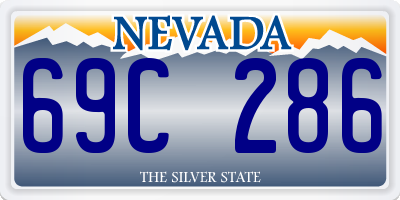 NV license plate 69C286