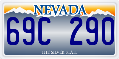 NV license plate 69C290