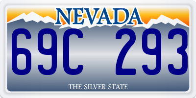 NV license plate 69C293