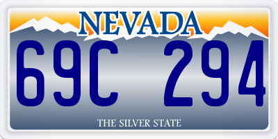 NV license plate 69C294