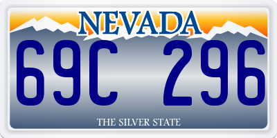 NV license plate 69C296