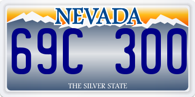 NV license plate 69C300