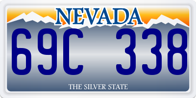 NV license plate 69C338