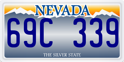 NV license plate 69C339