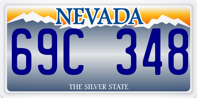 NV license plate 69C348