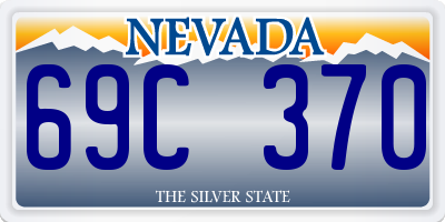 NV license plate 69C370