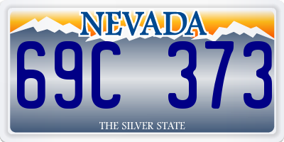 NV license plate 69C373
