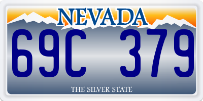 NV license plate 69C379