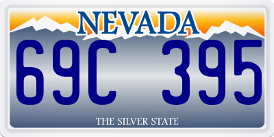 NV license plate 69C395