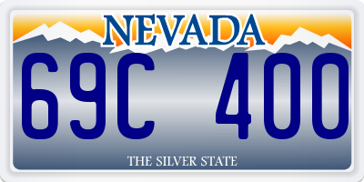 NV license plate 69C400
