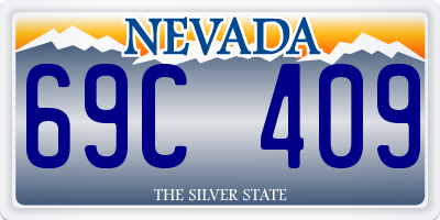 NV license plate 69C409