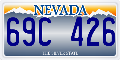 NV license plate 69C426