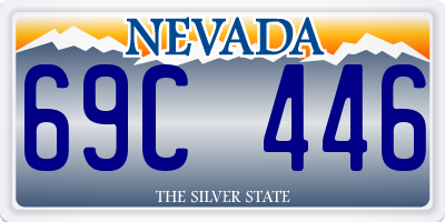 NV license plate 69C446