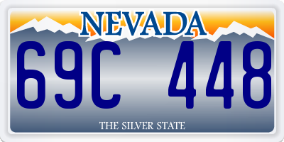 NV license plate 69C448