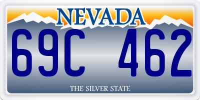 NV license plate 69C462