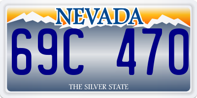NV license plate 69C470