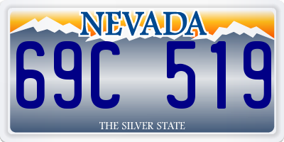 NV license plate 69C519