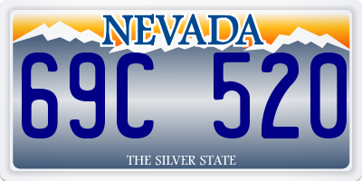 NV license plate 69C520
