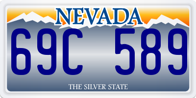 NV license plate 69C589