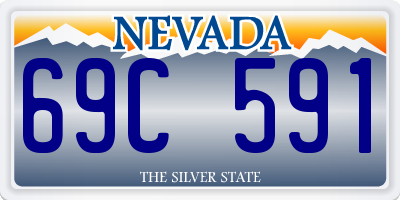NV license plate 69C591