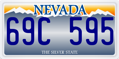 NV license plate 69C595
