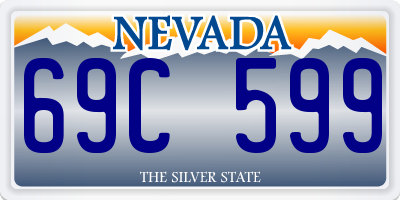 NV license plate 69C599