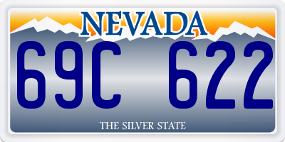 NV license plate 69C622