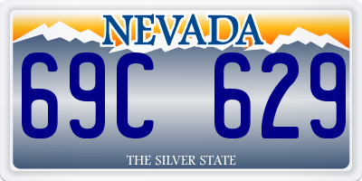 NV license plate 69C629