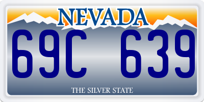 NV license plate 69C639