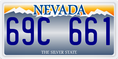 NV license plate 69C661