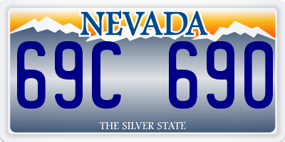 NV license plate 69C690