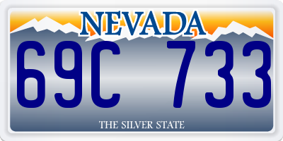 NV license plate 69C733