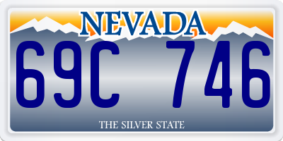 NV license plate 69C746