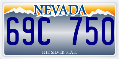 NV license plate 69C750