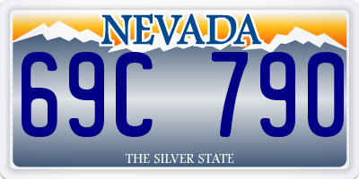 NV license plate 69C790