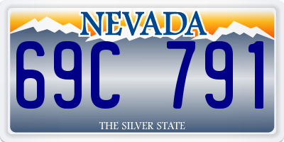 NV license plate 69C791