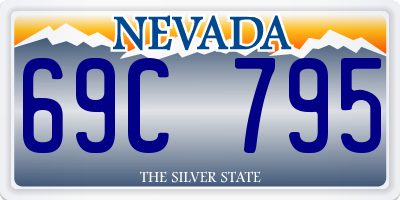 NV license plate 69C795