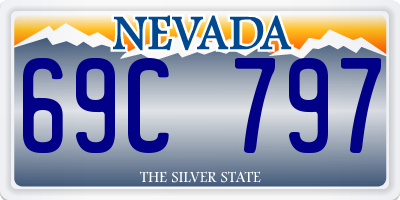NV license plate 69C797