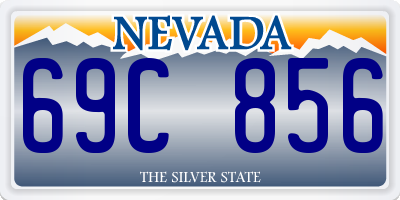 NV license plate 69C856