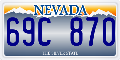 NV license plate 69C870