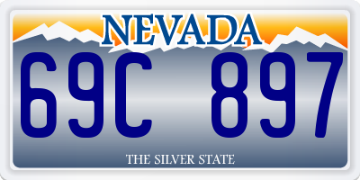 NV license plate 69C897
