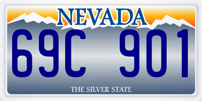 NV license plate 69C901