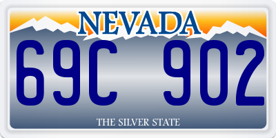 NV license plate 69C902