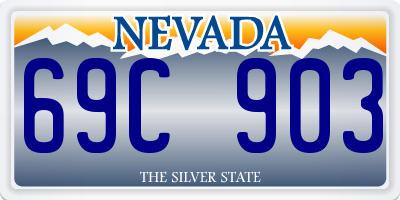 NV license plate 69C903