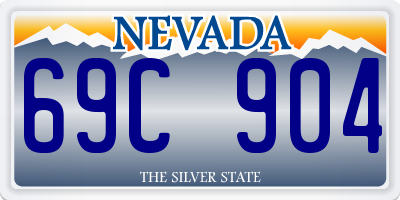 NV license plate 69C904