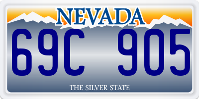 NV license plate 69C905