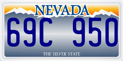 NV license plate 69C950